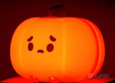 Lampada a Luce Notturna Zucca per Bambini in Silic