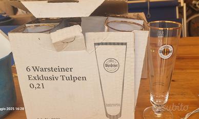 6 bicchieri birra warsteiner