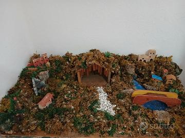 Presepe paesaggio completo
