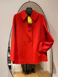 Giacca di lana rossa Luisa Spagnoli tg 42