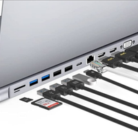 Hub USB C, HOPDAY Docking Station USB C 13 in 1, T