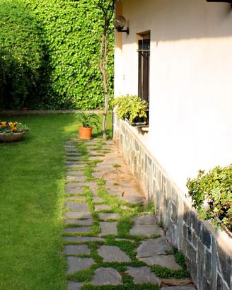 Lastre di pietra per vialetto giardino