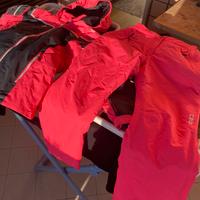 Due completi giacca e salooette sci 140cm