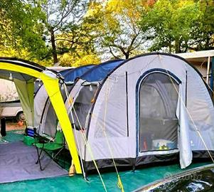 Tenda campeggio 4 posti CAMP Feuer tunnel 2 camere