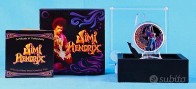 Tuvalu 2025 - 1oz Ag - Jimi Hendrix - Color PROOF