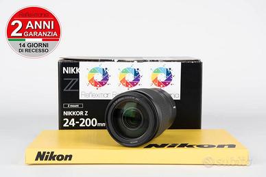 Nikon Z 24-200mm f4-6.3 VR USATO GARANTITO PER DUE