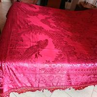 coperta copriletto in seta operata