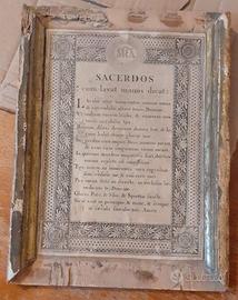 Quadro con preghiera