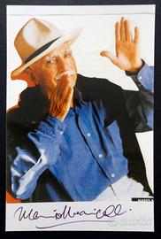 Mario Monicelli, Autografo Originale su foto, LOA