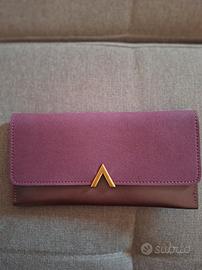 Portafoglio bordeaux 