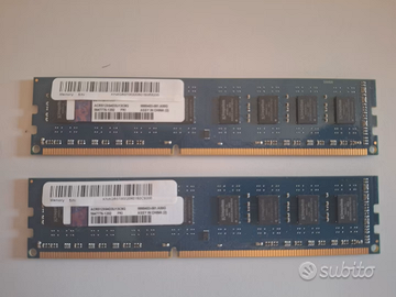 RAM DDR3 UNIDIMM 667MHz 4GB x 2 = 8GB KINGSTON