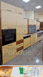 Codice: 10692 CUCINA COMPONIBILE CILIEGIO E GIALL