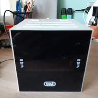 Radiosveglia Cubo TREVI bianca digitale perfetta