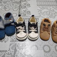 Lotto 3 Paia Scarpine Neonato/Primi Passi