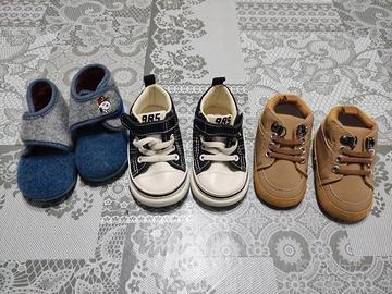 Lotto 3 Paia Scarpine Neonato/Primi Passi