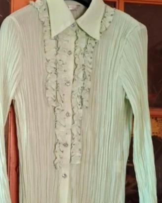 Camicetta  verde  full  L/XL L/IT 44 EU 40Camicett