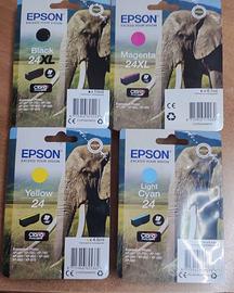 CARTUCCE EPSON 24 ORIGINALI NUOVE SIGILLATE