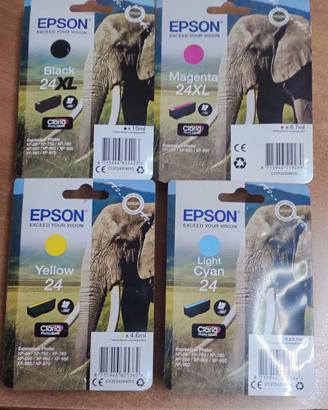 CARTUCCE EPSON 24 ORIGINALI NUOVE SIGILLATE
