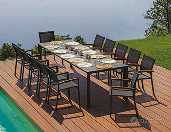 Tavolo porto ercole con 12 sedie volterra