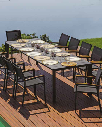 Tavolo porto ercole con 12 sedie volterra