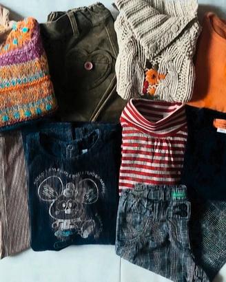 9 pezzi abbigliamento bambina 4/5 anni 