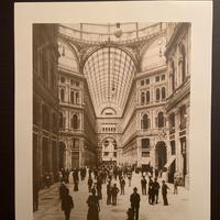Stampa da foto d’epoca Galleria Umberto 1* 1880 Na