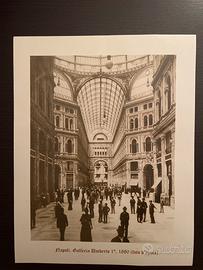 Stampa da foto d’epoca Galleria Umberto 1* 1880 Na