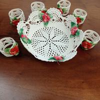 cestino pane + portatovaglioli a mano