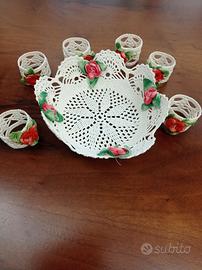 cestino pane + portatovaglioli a mano