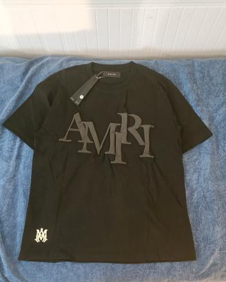 T-shirt Amiri black puffed print 