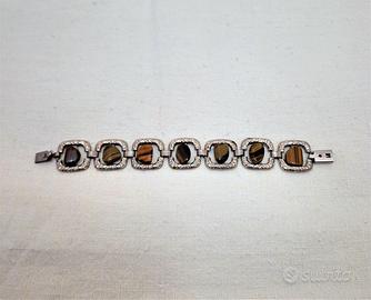 Bracciale con Pietre Occhio di Tigre