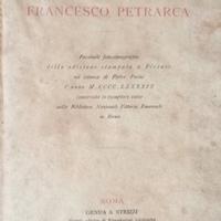 I TRIONFI DI F. PETRARCA  - EDIZ. FOTOZINCOGRAFICA