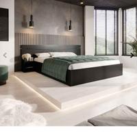 letto come nuovo con comodini incorporati