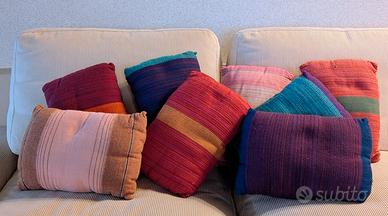 Set di 8 cuscini da divano multicolore