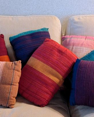 Set di 8 cuscini da divano multicolore