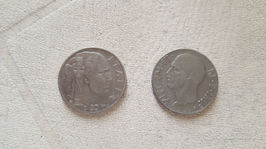 Due monete da 20 centesimi vitt.eman 3°