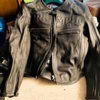 Triumph giubbotto uomo moto pelle