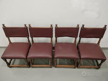 N. 4 seggiole d'epoca per bambini 