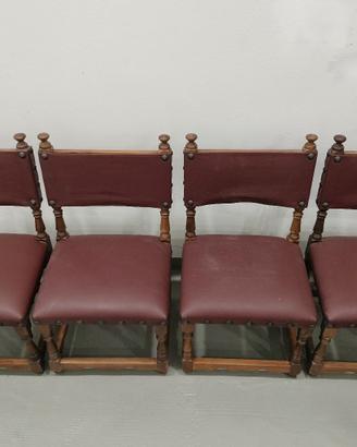 N. 4 seggiole d'epoca per bambini 