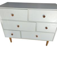 Cassettiera bianca in legno