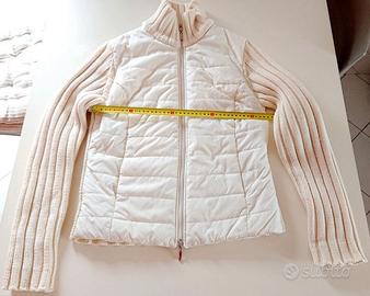 Cardigan Stefanel bianco taglia L donna 50% lana