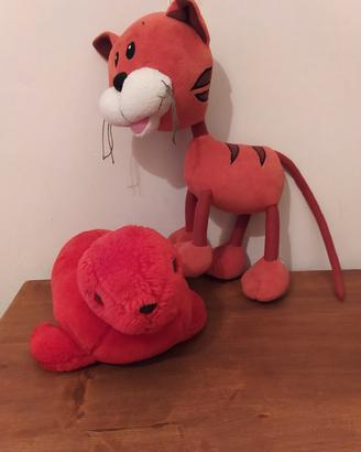 peluches foca e tigre