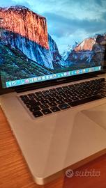 MacBook Pro 15,4" OS X El Capitan 512 GB SSD