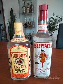 Gin Gordon's Beefeater bottiglia sigillata whisky