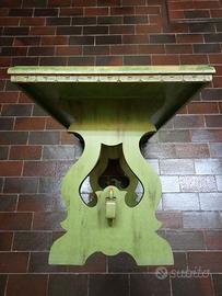 Tavolino tipo fratino dipinto a mano