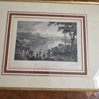 Antica incisione  John Fleming Joseph Suran scozia