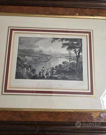 Antica incisione  John Fleming Joseph Suran scozia