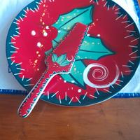 Piatto da portata natalizio con paletta