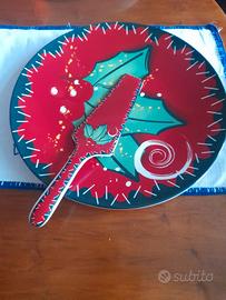 Piatto da portata natalizio con paletta