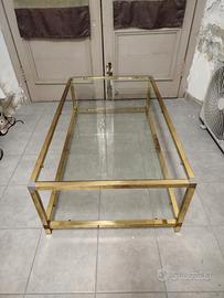 tavolino anni 70 in ottone 